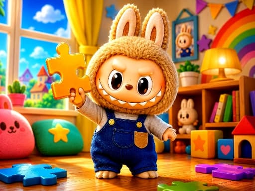 Labubu Jigsaw Puzzle Time unblocked game thumbnail