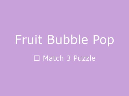 Fruit Bubble Pop unblocked game thumbnail