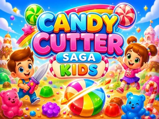 Candy Cutter Saga Kids unblocked game thumbnail