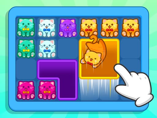 Meow Block Color Collect unblocked game thumbnail