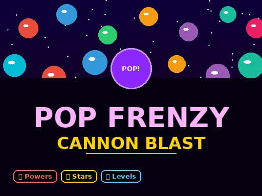 Pop Frenzy Cannon Blast unblocked game thumbnail