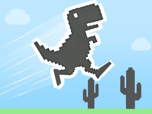 Doodle Dino Run unblocked game thumbnail