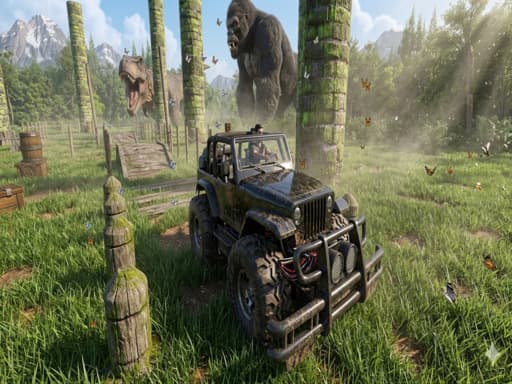 Jungle Jeep Simulator unblocked game thumbnail