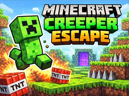 Minecraft Creeper Escape unblocked game thumbnail