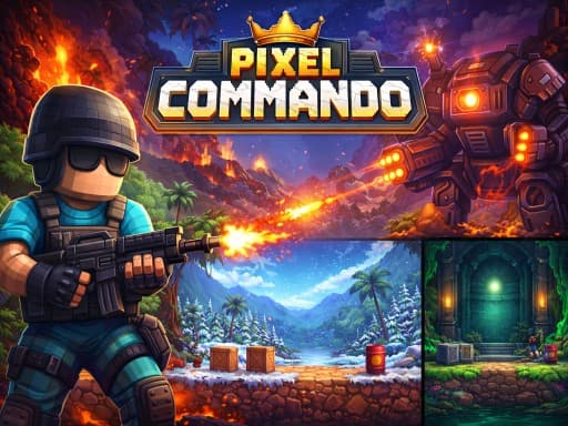 Pixel Commando unblocked game thumbnail