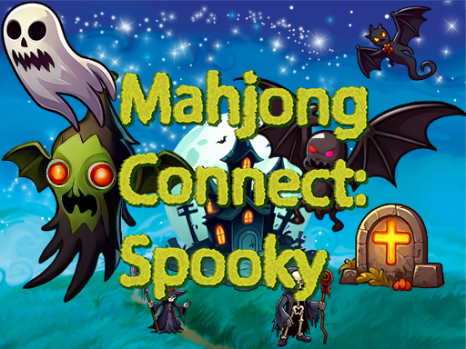 Mahjong Connect: Spooky unblocked game thumbnail