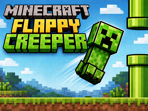 Minecraft Flappy Creeper unblocked game thumbnail