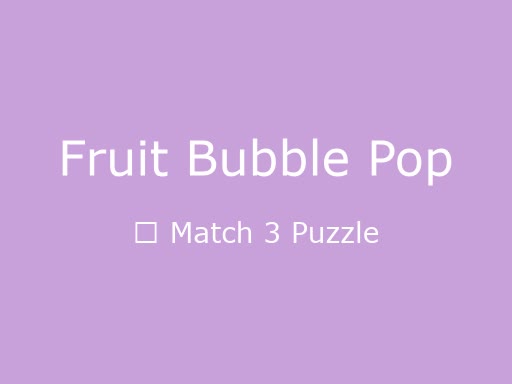 Fruit Bubble Pop unblocked game thumbnail