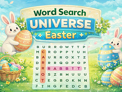 Word Search Universe Easter unblocked game thumbnail