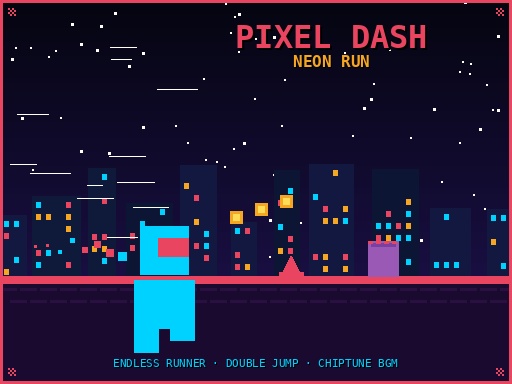 PIXEL DASH: NEON RUN unblocked game thumbnail