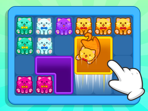 Meow Block Color Collect unblocked game thumbnail