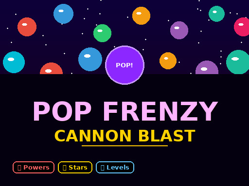 Pop Frenzy Cannon Blast unblocked game thumbnail