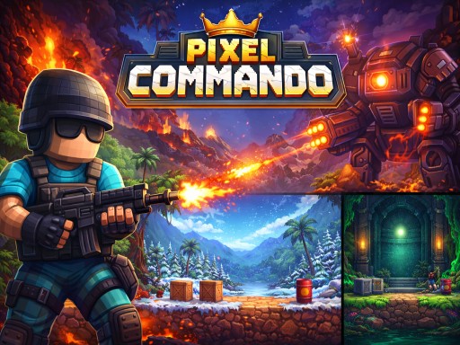 Pixel Commando unblocked game thumbnail